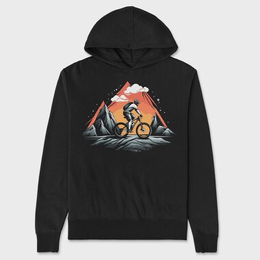 Vintage Mountain Bike, Unisex Men's Hoodie