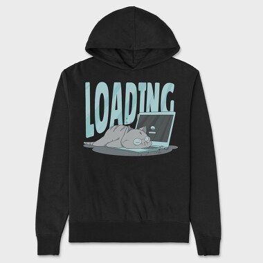 Lazy Cat, Unisex Men's Hoodie
