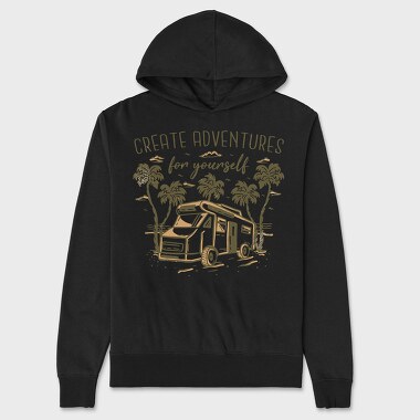 Create Adventures for Yourself, Unisex Men's Hoodie