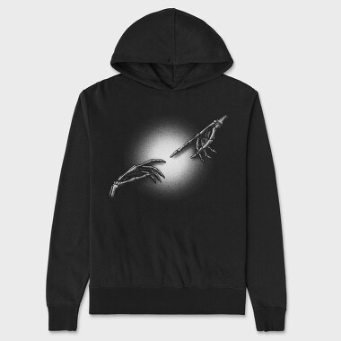 Creation Skeleton Hands, Unisex Men's Hoodie