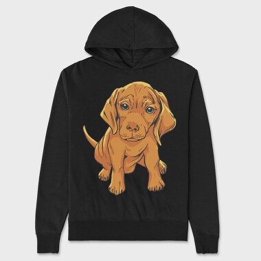 Vizsla Puppy, Unisex Men's Hoodie
