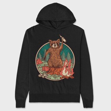 Raccoon Beer, Unisex Men's Hoodie