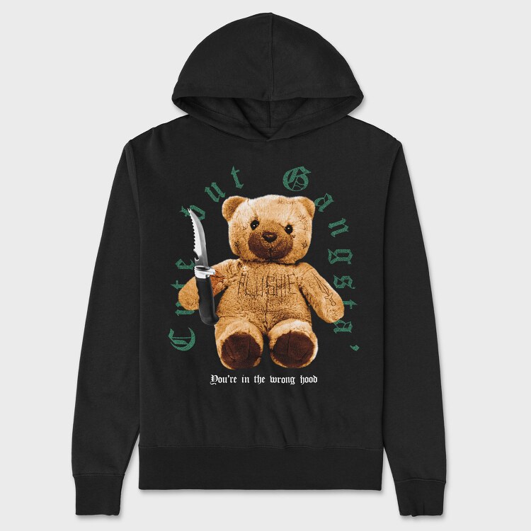 Cute Gangsta, Unisex Men's Hoodie