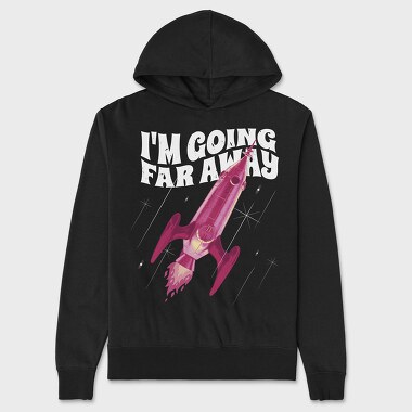 Going Far Away Rocket, Unisex Men's Hoodie