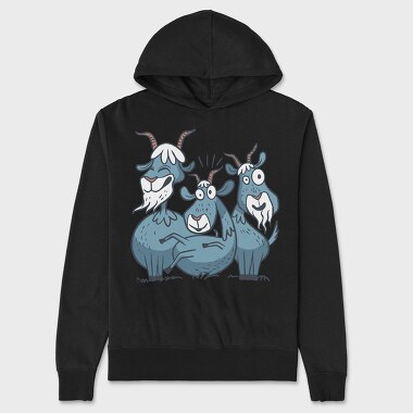 Crazygoats, Unisex Men's Hoodie