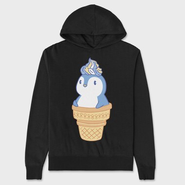 Cute Penguin Ice Cream, Унисекс Мъжко Суичър