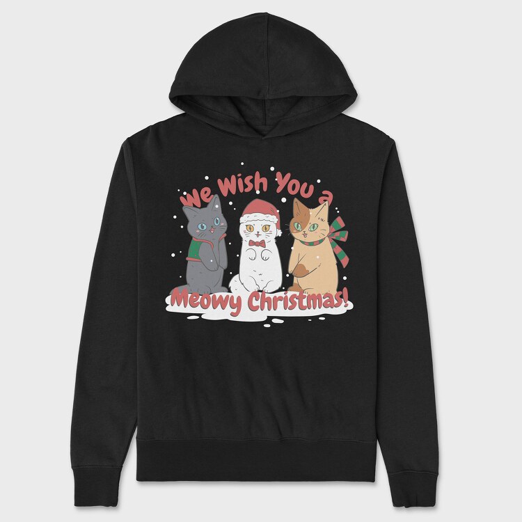 We Wish You a Meowy Christmas, Унисекс Мъжко Суичър