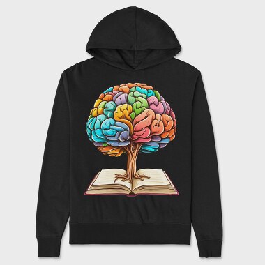 Brain Book, Unisex Men's Hoodie