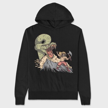 Snake vs Viking, Унисекс Мъжко Суичър
