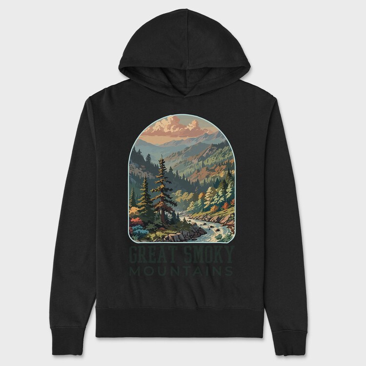 Great Smoky Mountains, Unisex Men's Hoodie