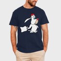 Green Cat Riding Unicorn, Kids' T-Shirt