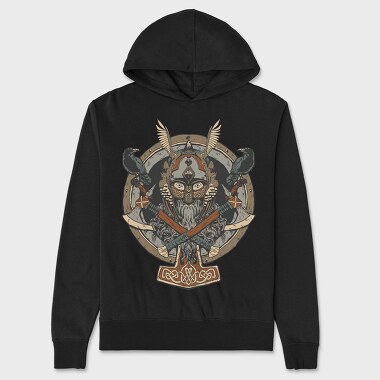 Winged Viking, Unisex Men's Hoodie