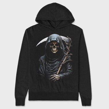 Grim Reaper Graphic, Unisex Men's Hoodie