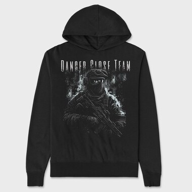 Danger Close Team, Unisex Men's Hoodie