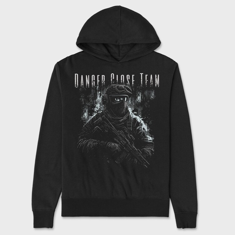 Danger Close Team, Unisex Men's Hoodie