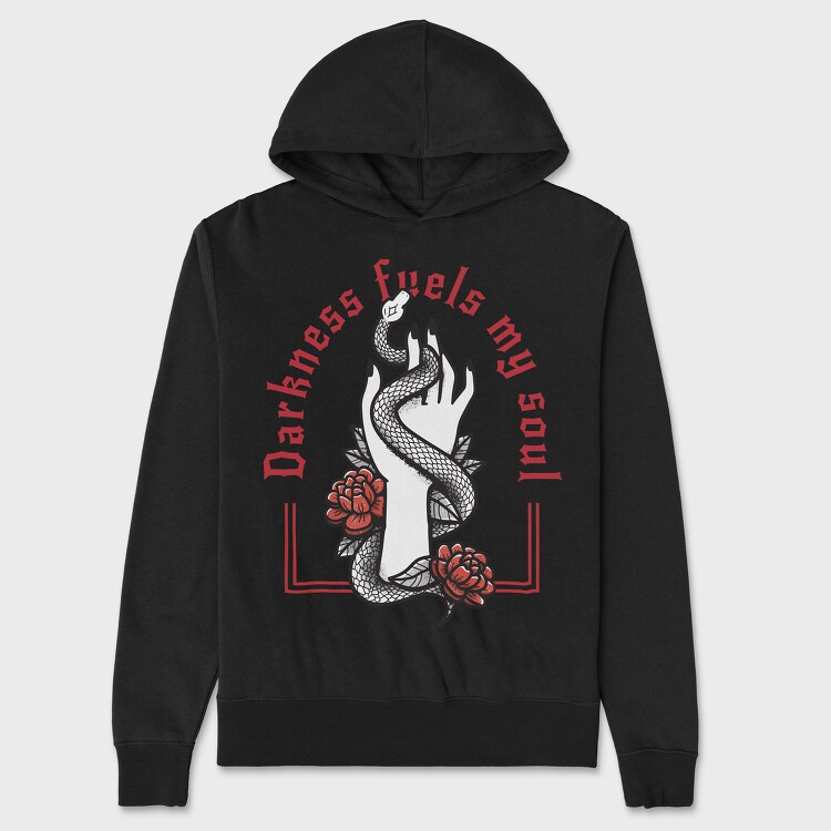 Darkness Fuels My Soul, Unisex Men's Hoodie