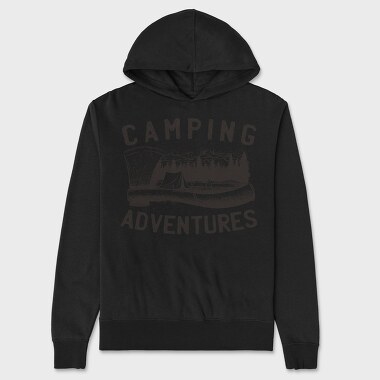 Camping Axe Adventure, Unisex Men's Hoodie
