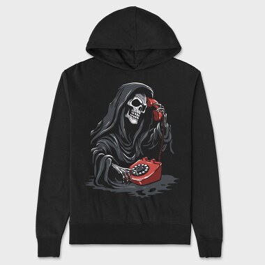 Death at Phone, Unisex Men's Hoodie