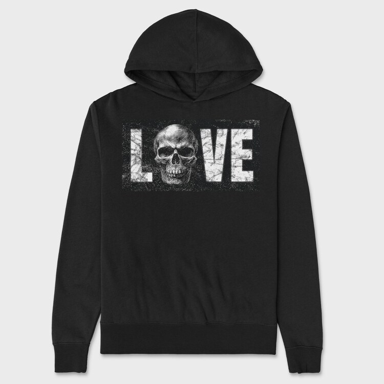 Love Skull, Унисекс Мъжко Суичър