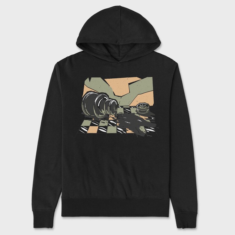 Wolf Ink Drop, Унисекс Мъжко Суичър