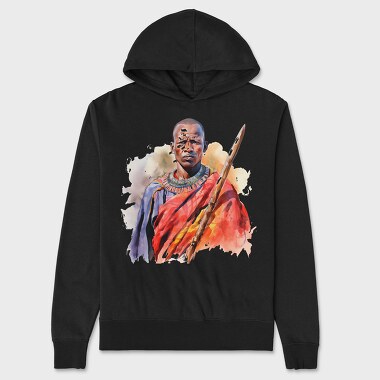 Maasai Warrior Masai, Unisex Men's Hoodie