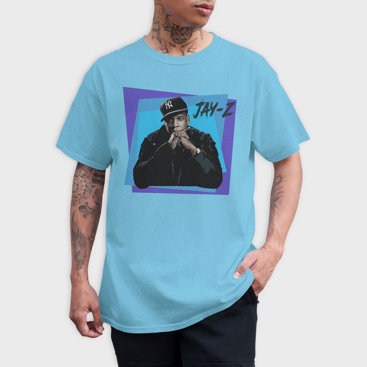 Sparrow Cherry Blossom, Unisex Men's T-Shirt