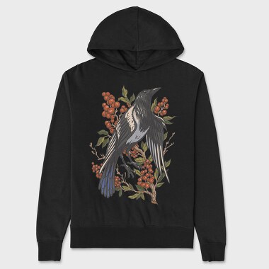Magpie Berries, Unisex Men's Hoodie