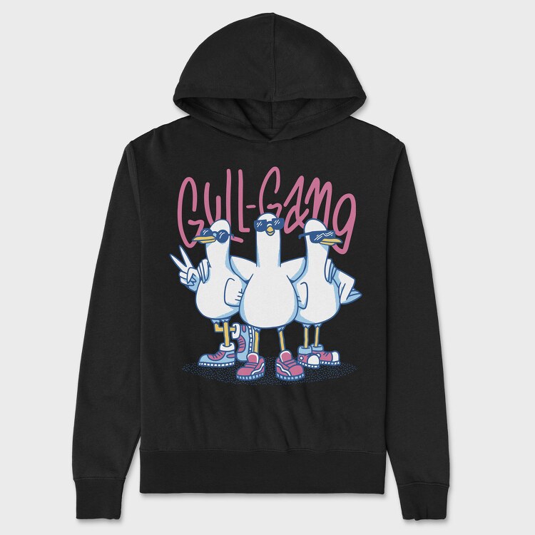 Gull Gang Seagulls, Унисекс Мъжко Суичър