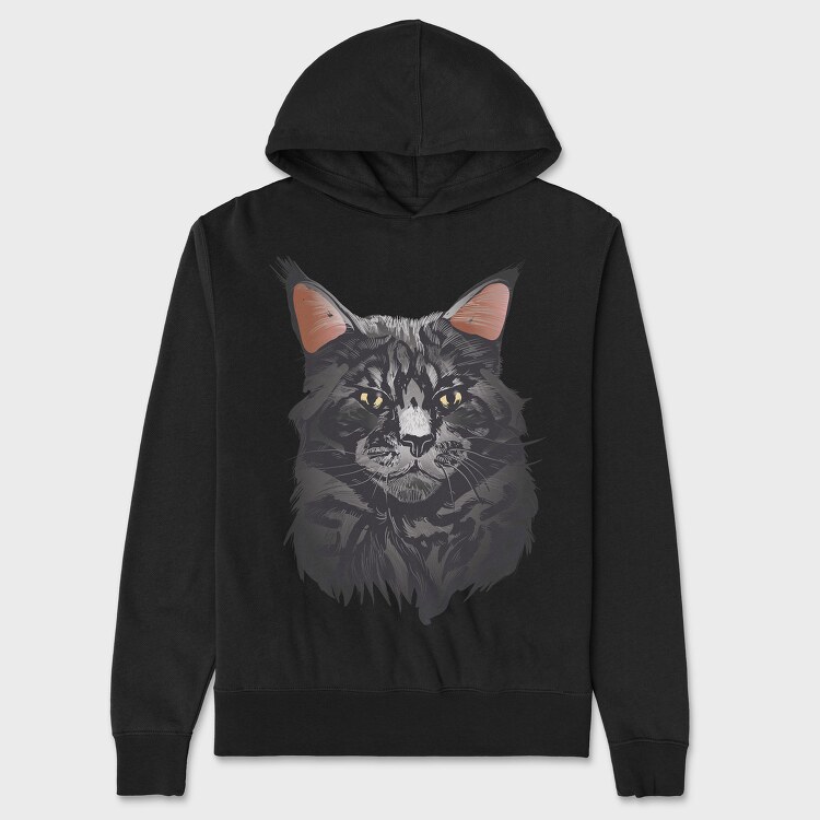 Maine Cat Portrait, Унисекс Мъжко Суичър