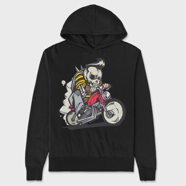 Skull Bike, Unisex Men's Hoodie
