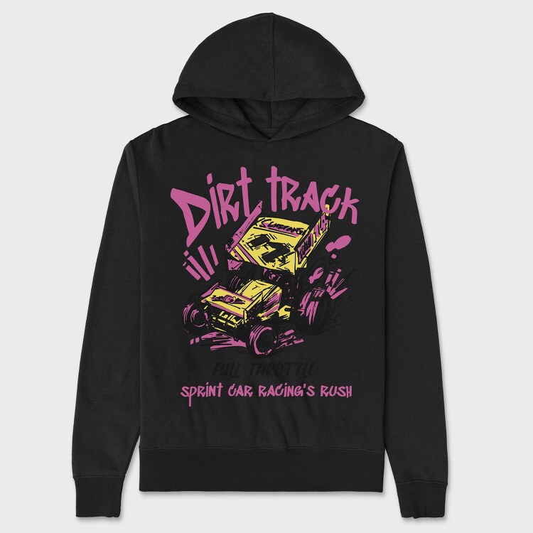 Sprint Car, Unisex Men's Hoodie