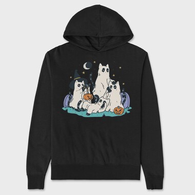 Halloween Cats, Unisex Men's Hoodie