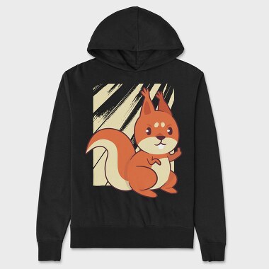 Squirrel, Unisex Men's Hoodie