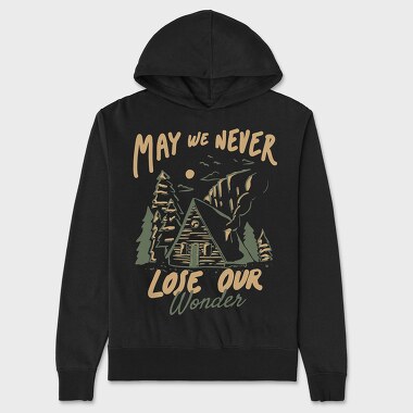May We Never Lose Our Wonder Cabin 2, Unisex Men's Hoodie