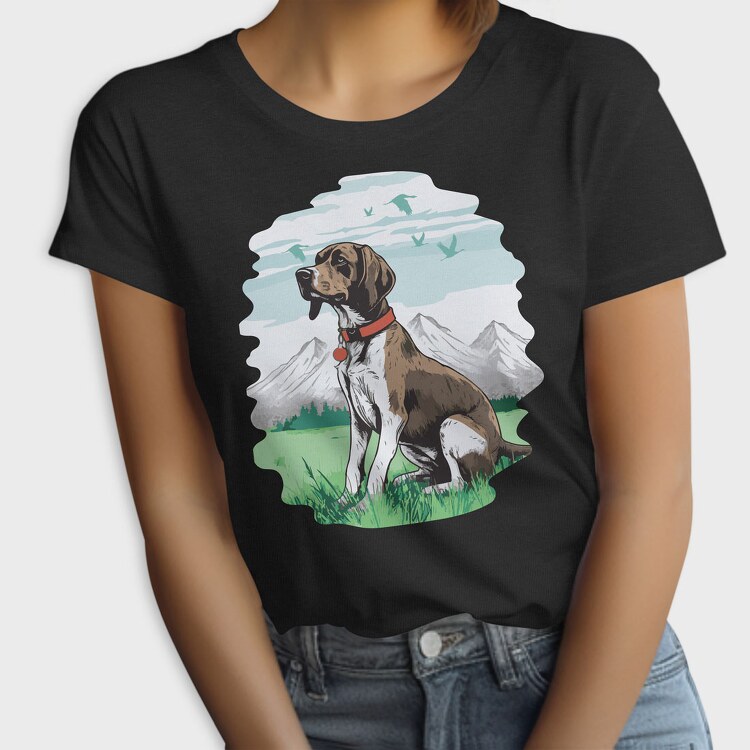 Dog and Man Hug, Unisex Men's T-Shirt