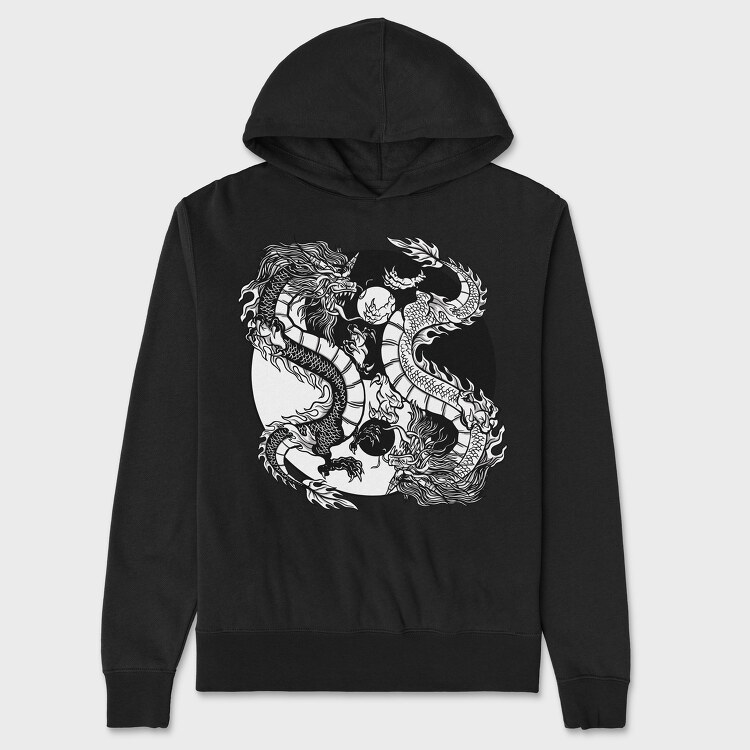 Yin Yang Dragons, Унисекс Мъжко Суичър