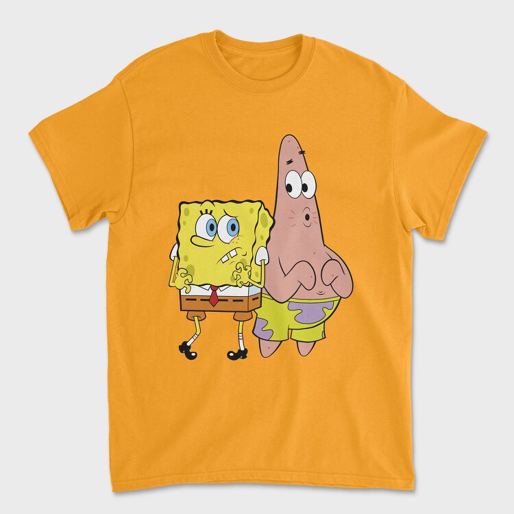 Dog and Man Lineart, Унисекс Мъжка Тениска