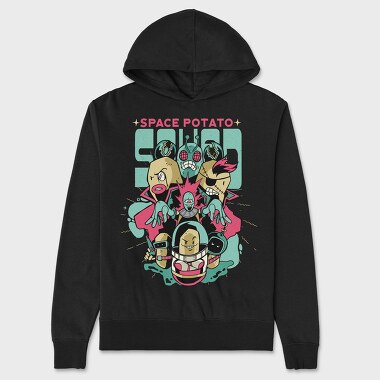 Space Potato Squad, Unisex Men's Hoodie