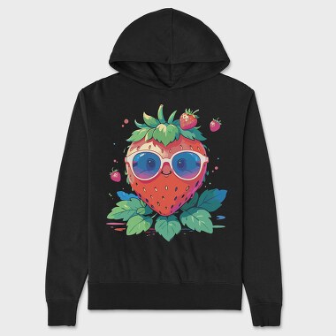 Strawbwerry Sunglasses, Unisex Men's Hoodie