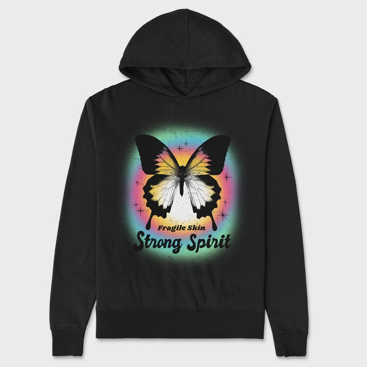 Strong Spirit Butterfly, Unisex Men's Hoodie