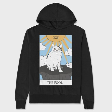 Meme Cat Tarot Card, Unisex Men's Hoodie