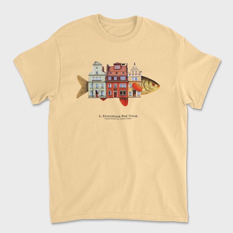 Dog Cowboy Realistic Color, Unisex Men's T-Shirt