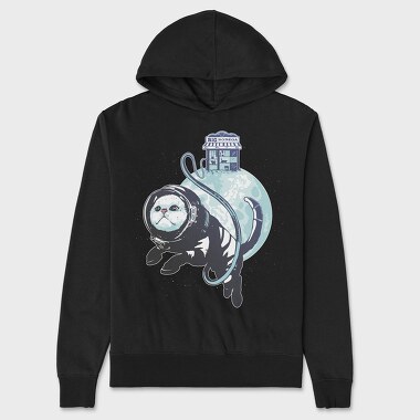 Cat Astronaut Bodega, Unisex Men's Hoodie