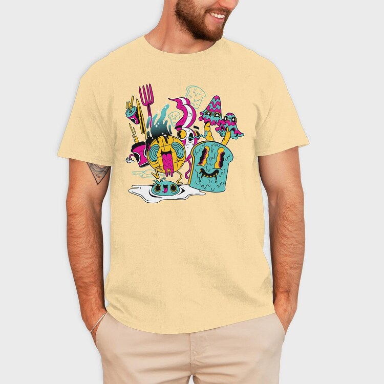 Reindeer Smoking, Unisex Men's T-Shirt