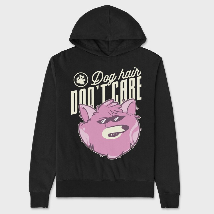 Dog Hair Dont Care, Unisex Men's Hoodie