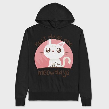 Meowdays Cat, Unisex Men's Hoodie