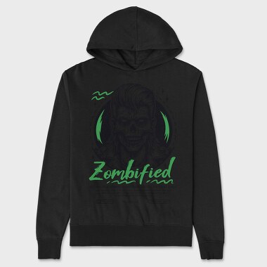 Zombified, Unisex Men's Hoodie