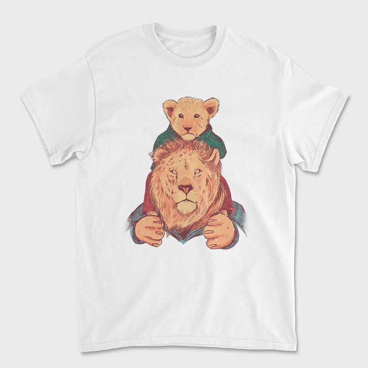 Father And Son Lion, Unisex Men's T-Shirt