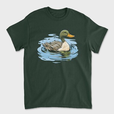 Duck on Water, Unisex Men's T-Shirt