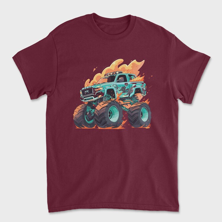 Monster Truck, Унисекс Мъжка Тениска